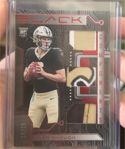 2025 Panini Black #RC Tyler Shough — front