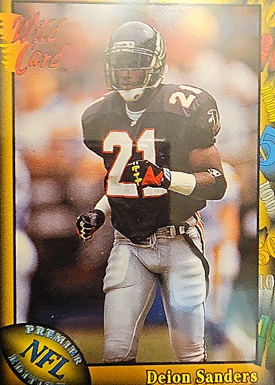 1991 Pro Set #21 Deion Sanders — front