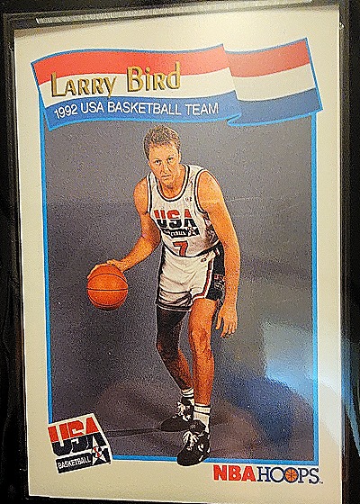 1992 NBA Hoops #52 Larry Bird USA Basketball Team — front