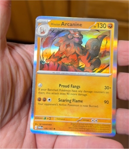2024 Pokémon #100 Hisuian Arcanine — front