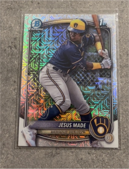 2025 Bowman Chrome Prospects #BCP-50 Jesus Made — front