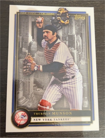 2022 Topps X Aaron Judge #49 Thurman Munson — front