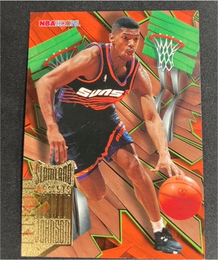 1995-96 Hoops Slamland #SL36 Kevin Johnson — front