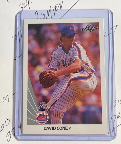 1990 Leaf #40 David Cone — front
