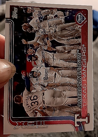 2025 Topps Series 2 #593 American League Texas Rangers — front
