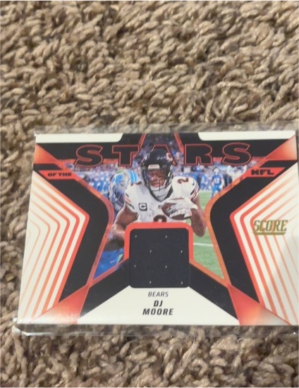 2025 Panini Score #SNJ-DME D.J. Moore — front