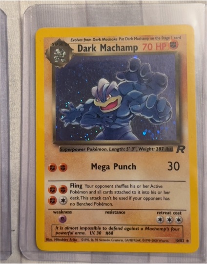 1999 Team Rocket #10 Dark Machamp — front
