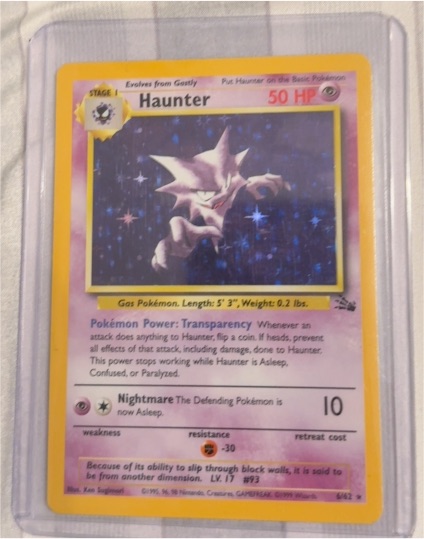 1999 Fossil #6 Haunter — front