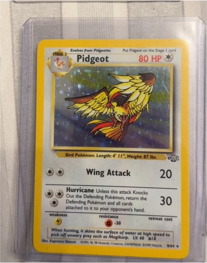 1999 Pokémon Jungle #8 Pidgeot — front