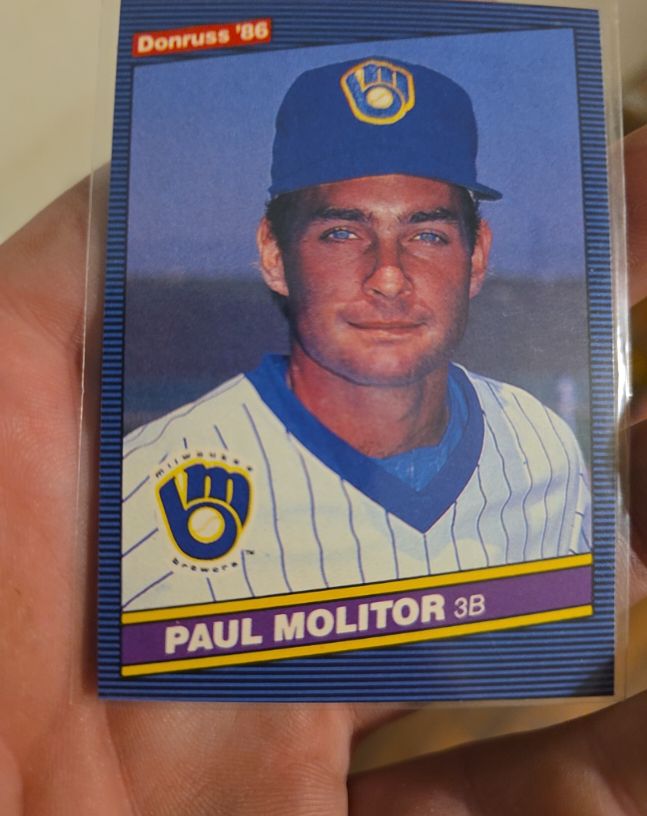 1986 Donruss #124 Paul Molitor — front
