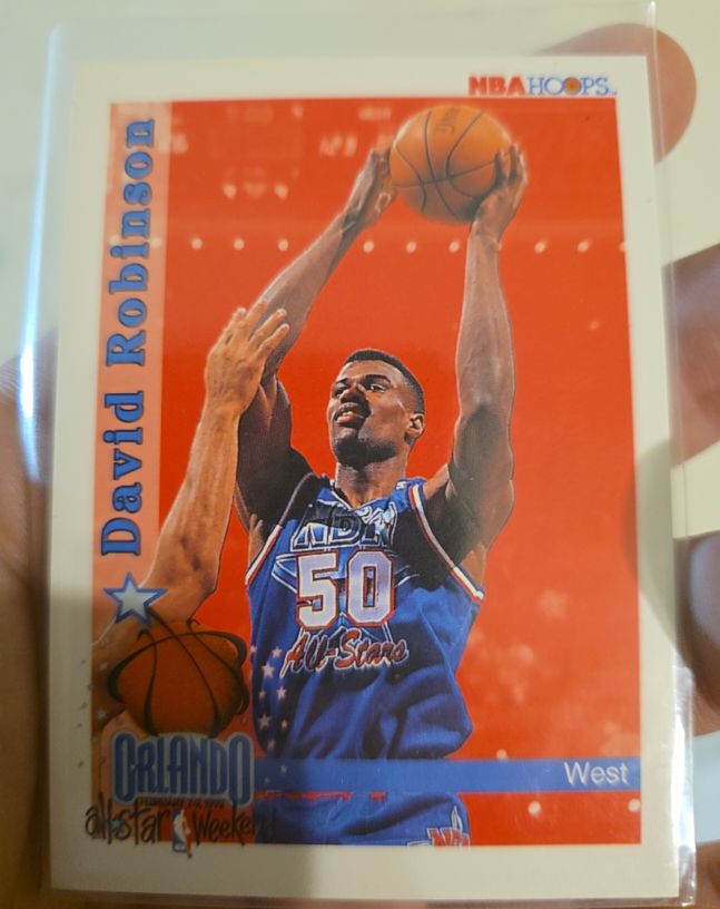1992 NBA Hoops #315 David Robinson — front
