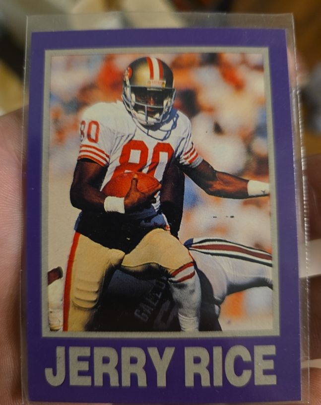 1990-91 Starz #PURPLE Jerry Rice — front