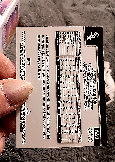 2025 Topps Series 1 #660 Jonathan Cannon — back