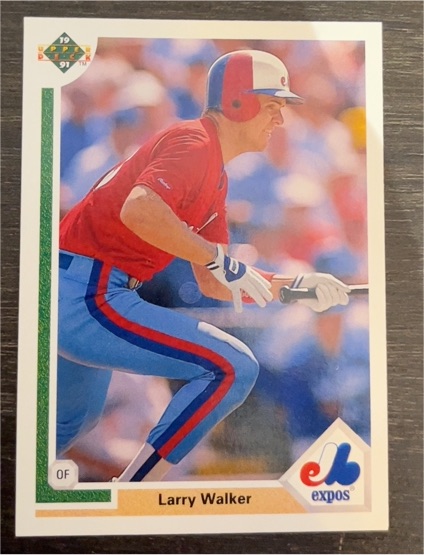 1991 Upper Deck #536 Larry Walker — front