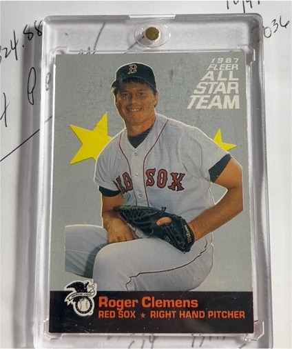 1987 Fleer All Star Team #11 Roger Clemens — front