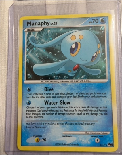 2009 Pokémon POP Series 9 #2 Manaphy — front
