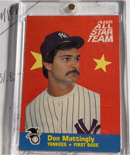 1986 Fleer All Star Team #1 Don Mattingly — front