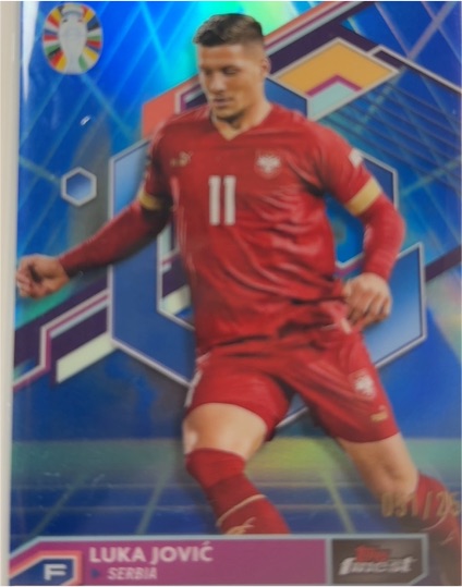 2023 Topps Finest Road to UEFA Euro 2024 #35 Luka Jović — front