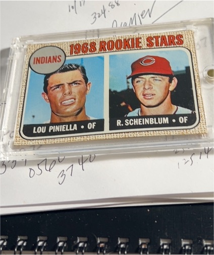 1968 Topps #16 Rookie Stars Lou Piniella / Richie Scheinblum — front