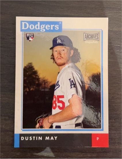 2020 Topps Archives Snapshots #AS-DM Dustin May — front