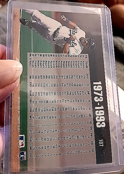1994 Donruss #107 George Brett Career Salute — back