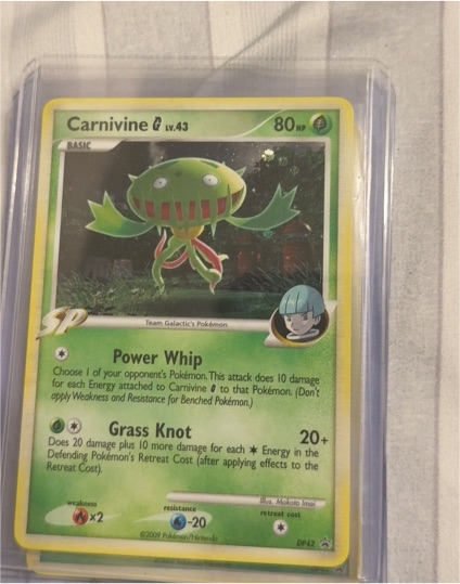 2009 Pokémon Diamond & Pearl Black Star Promo #DP42 Carnivine — front