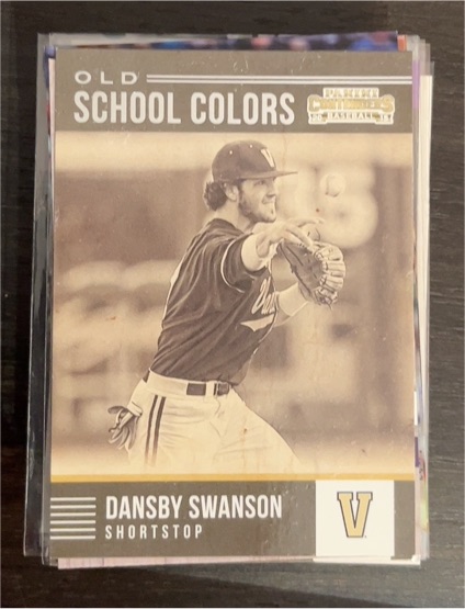 2015 Panini Contenders Old School Colors #38 Dansby Swanson — front