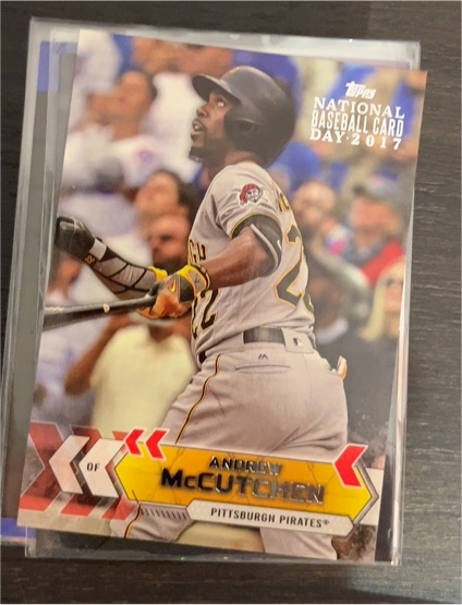 2017 Topps National Baseball Card Day #18 Andrew McCutchen — front