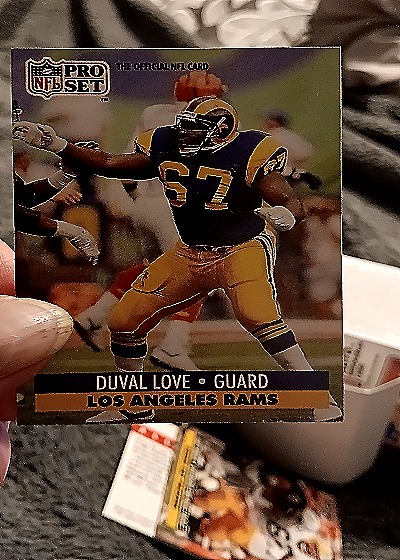 1990 Pro Set #67 Duval Love — front