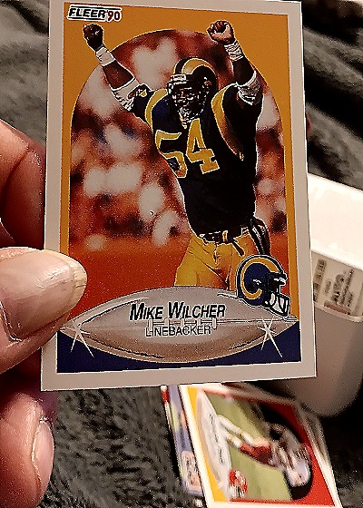 1990 Fleer #46 Mike Wilcher — front