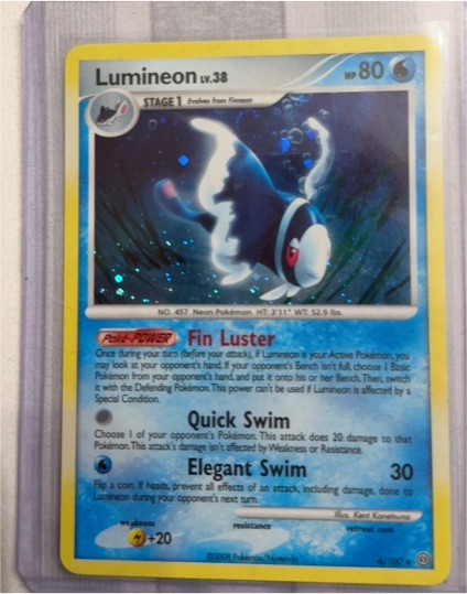 2008 Pokemon Diamond & Pearl Stormfront #4 Lumineon — front