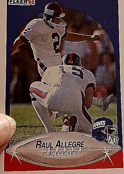1990 Fleer #61 Raul Allegre — front
