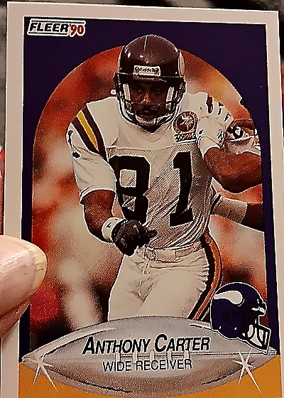 1990 Fleer #96 Anthony Carter — front