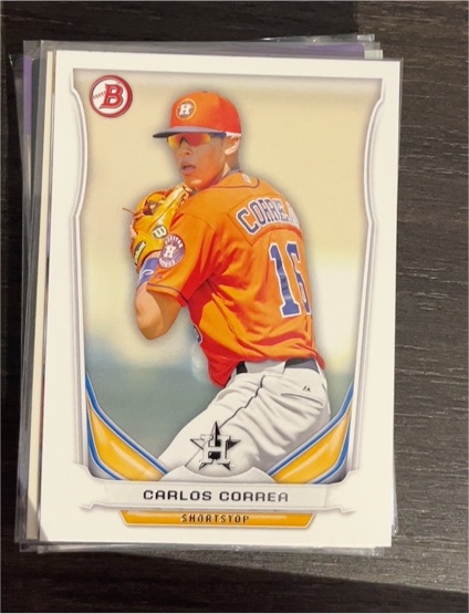 2014 Bowman Draft Top Prospects #TP-3 Carlos Correa — front