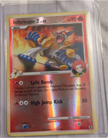 2009 Rising Rivals #43 Infernape — front