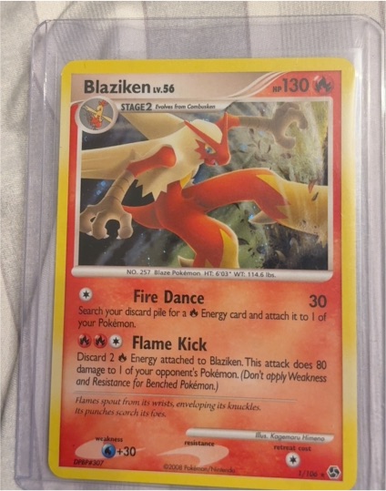 2008 Pokémon Diamond & Pearl Great Encounters #1 Blaziken — front