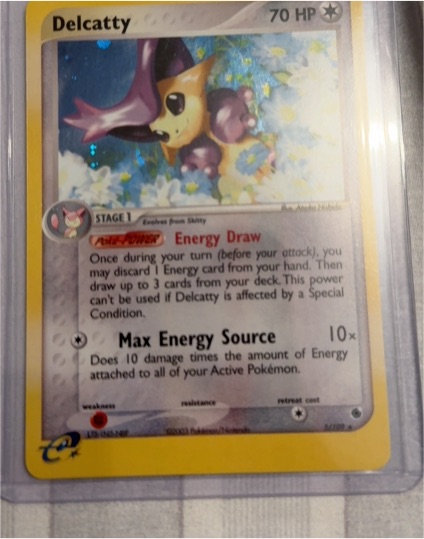2003 Pokemon EX Ruby & Sapphire #5 Delcatty — front