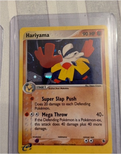 2003 Pokemon EX Ruby & Sapphire #8 Hariyama — front