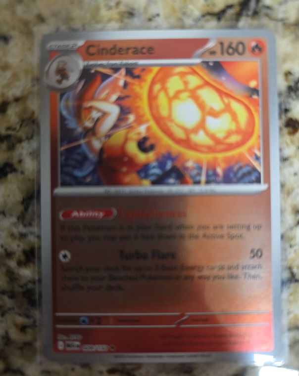 2025 Pokémon TCG Mega Evolution #028 Cinderace — front