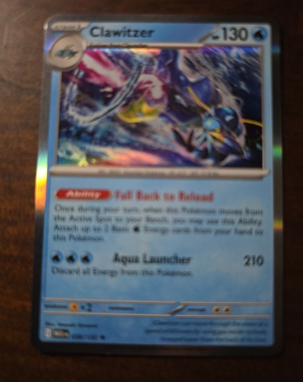 2025 Pokémon Mega Evolution #038 Clawitzer — front