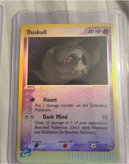 2003 EX Sandstorm #62 Duskull — front
