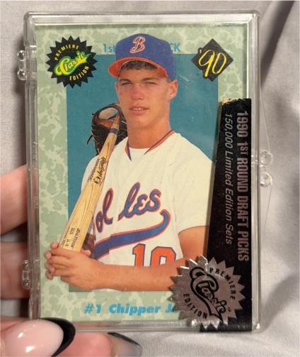 1990 Classic Premiere Edition #1 Chipper Jones — front