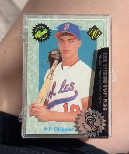 1990 Classic Premiere Edition #1 Chipper Jones — front