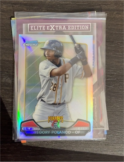 2013 Bowman Chrome Risin' Thru Gregory Polanco — front