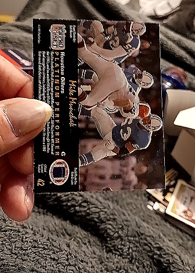 1991 Pro Set Platinum #42 Mike Rozier — back
