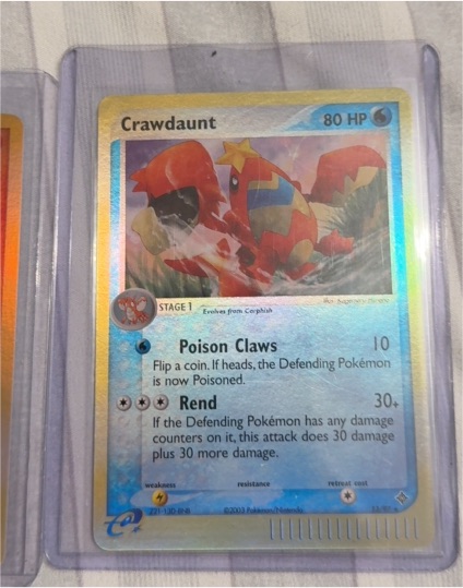 2003 Pokemon EX Dragon #13 Crawdaunt — front