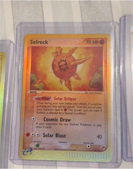 2003 Pokemon EX Sandstorm #13 Solrock — front