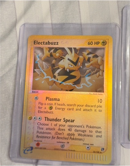 2003 Pokémon EX Sandstorm #35 Electabuzz — front