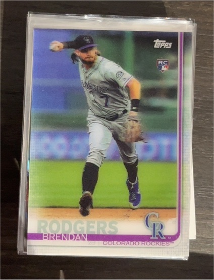 2019 Topps Update #US299 Brendan Rodgers — front