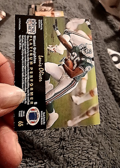 1991 Pro Set Platinum #65 Louis Oliver — back